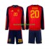Maglie da Calcio Spagna Pedri 20 Bambino Prima Tenuta Mondiali 2026 Maniche Lunghe