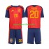 Maglie da Calcio Spagna Pedri 20 Bambino Prima Tenuta Mondiali 2026 Maniche Corte