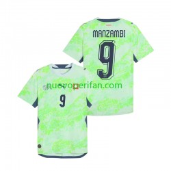 Maglie da Calcio Svizzera Johan Manzambi 9 Uomo Trasferta Tenuta Mondiali 2026 Maniche Corte