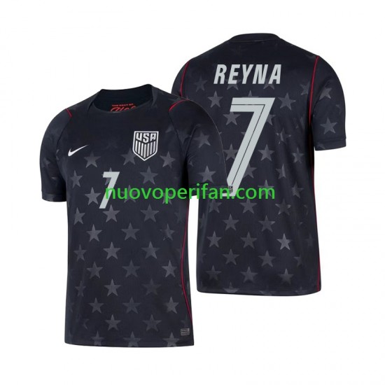 Maglie da Calcio Stati Uniti Giovanni Reyna 7 Uomo Trasferta Tenuta Mondiali 2026 Maniche Corte