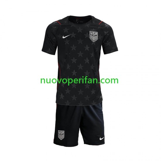 Maglie da Calcio Stati Uniti Bambino Trasferta Tenuta Mondiali 2026 Maniche Corte