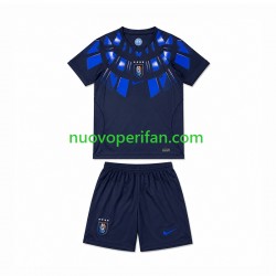 Maglie da Calcio Uruguay Bambino Trasferta Tenuta Mondiali 2026 Maniche Corte
