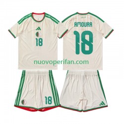 Maglie da Calcio Algeria Mohamed Amoura 18 Bambino Prima Tenuta 2026 Maniche Corte