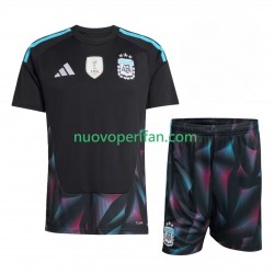 Maglie da Calcio Argentina Portiere Bambino Prima Tenuta Mondiali 2026 Maniche Corte