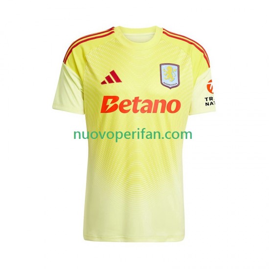 Maglie da Calcio Aston Villa Portiere Uomo Trasferta Tenuta 2025-2026 Maniche Corte