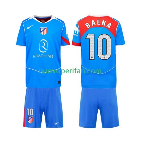 Maglie da Calcio Atlético Madrid Alex Baena 10 Bambino Alternativa Tenuta 2025-2026 Maniche Corte