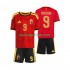 Maglie da Calcio Belgio Openda 9 Bambino Prima Tenuta Mondiali 2026 Maniche Corte