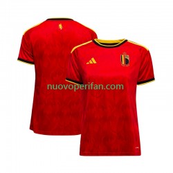 Maglie da Calcio Belgio Donna Prima Tenuta Mondiali 2026 Maniche Corte