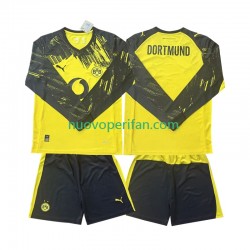 Maglie da Calcio Borussia Dortmund Bambino Prima Tenuta 2025-2026 Maniche Lunghe