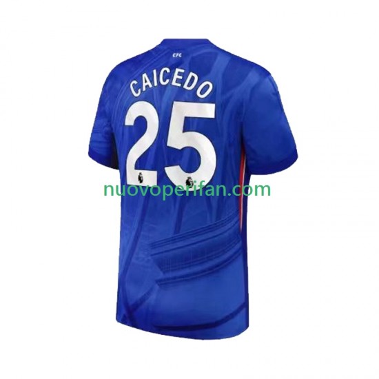 Maglie da Calcio Chelsea Moises Caicedo 25 Uomo Prima Tenuta 2025-2026 Maniche Corte