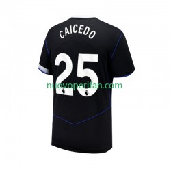 Maglie da Calcio Chelsea Moises Caicedo 25 Uomo Alternativa Tenuta 2025-2026 Maniche Corte