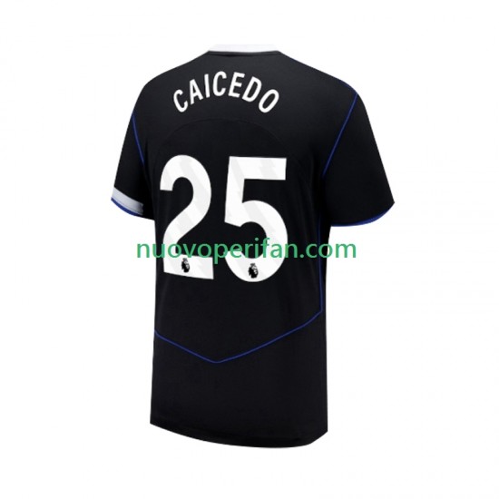 Maglie da Calcio Chelsea Moises Caicedo 25 Uomo Alternativa Tenuta 2025-2026 Maniche Corte