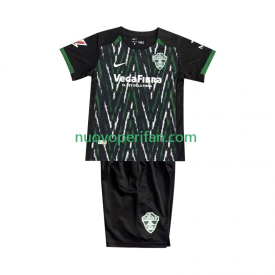 Maglie da Calcio Elche CF Bambino Trasferta Tenuta 2025-2026 Maniche Corte