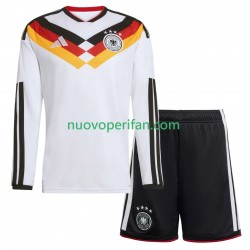 Maglie da Calcio Germania Bambino Prima Tenuta Mondiali 2026 Maniche Lunghe