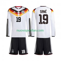 Maglie da Calcio Germania Leroy Sane 19 Bambino Prima Tenuta Mondiali 2026 Maniche Lunghe