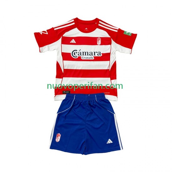Maglie da Calcio Granada Bambino Prima Tenuta 2025-2026 Maniche Corte