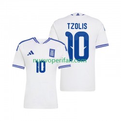Maglie da Calcio Grecia Christos Tzolis 10 Uomo Prima Tenuta 2026 Maniche Corte