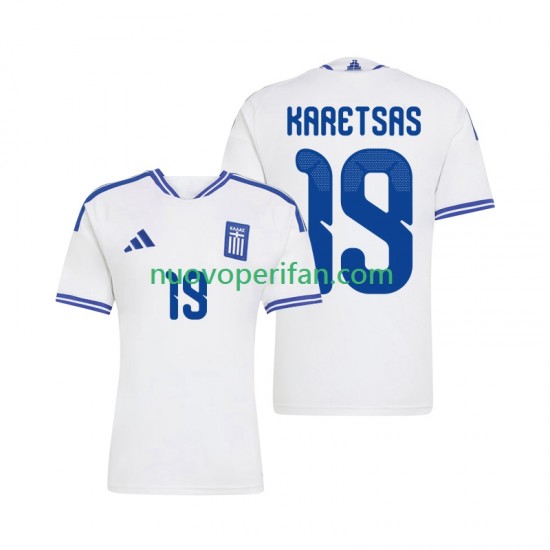 Maglie da Calcio Grecia Konstantinos Karetsas 19 Uomo Prima Tenuta 2026 Maniche Corte