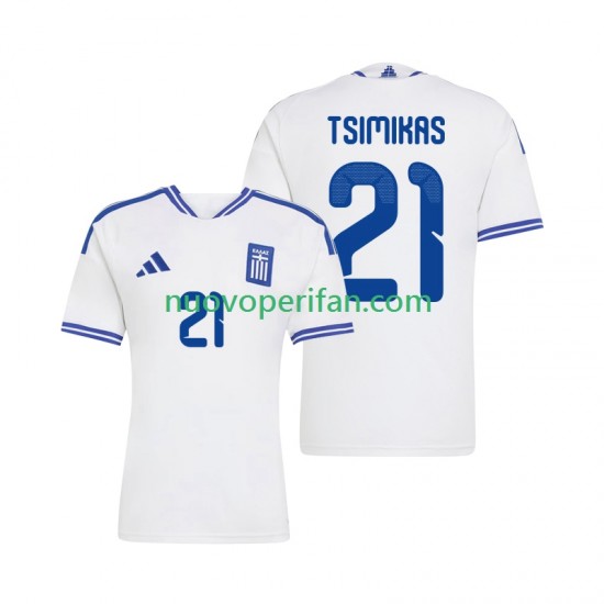 Maglie da Calcio Grecia Konstantinos Tsimikas 21 Uomo Prima Tenuta 2026 Maniche Corte