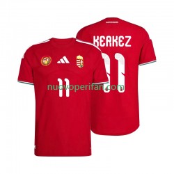 Maglie da Calcio Ungheria Kerkez 11 Uomo Prima Tenuta Mondiali 2026 Maniche Corte