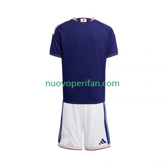 Maglie da Calcio Giappone Bambino Prima Tenuta Mondiali 2026 Maniche Corte