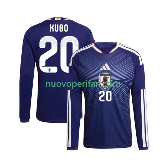 Maglie da Calcio Giappone Kubo 20 Uomo Prima Tenuta Mondiali 2026 Maniche Lunghe