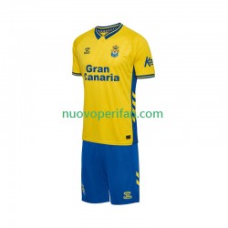 Maglie da Calcio Las Palmas Bambino Prima Tenuta 2025-2026 Maniche Corte