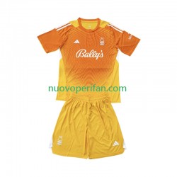 Maglie da Calcio Nottingham Forest Portiere Bambino Alternativa Tenuta 2025-2026 Maniche Corte