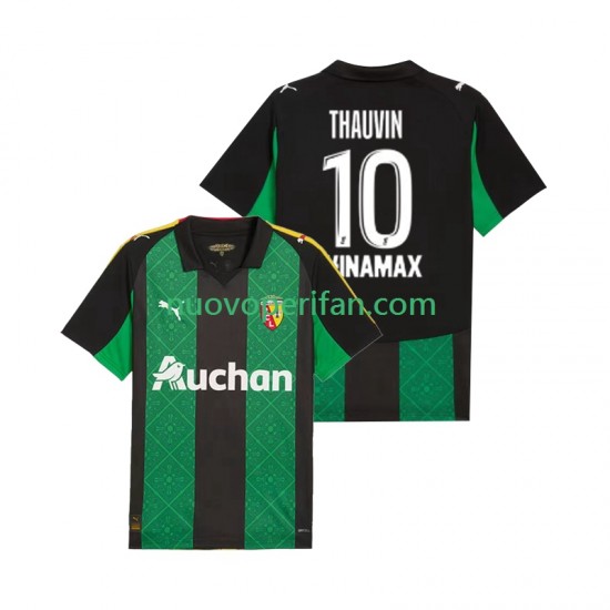 Maglie da Calcio RC Lens Florian Thauvin 10 Uomo Trasferta Tenuta 2025-2026 Maniche Corte