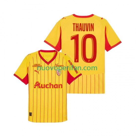 Maglie da Calcio RC Lens Florian Thauvin 10 Uomo Prima Tenuta 2025-2026 Maniche Corte