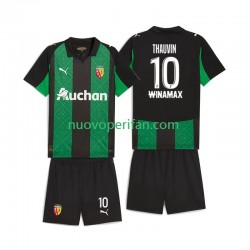 Maglie da Calcio RC Lens Florian Thauvin 10 Bambino Trasferta Tenuta 2025-2026 Maniche Corte