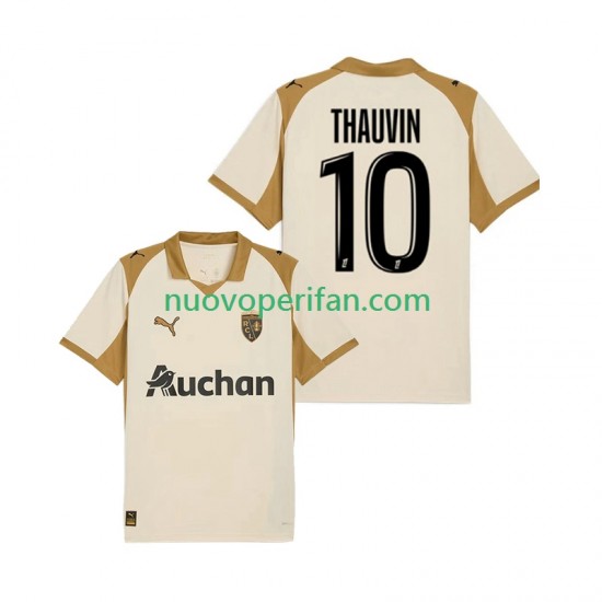 Maglie da Calcio RC Lens Florian Thauvin 10 Uomo Alternativa Tenuta 2025-2026 Maniche Corte