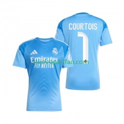 Maglie da Calcio Real Madrid Thibaut Courtois 1 Portiere Uomo Prima Tenuta 2025-2026 Maniche Corte