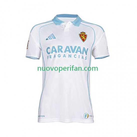 Maglie da Calcio Real Zaragoza Uomo Prima Tenuta 2025-2026 Maniche Corte