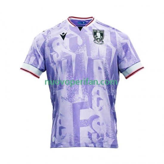 Maglie da Calcio Sheffield Wednesday Uomo Trasferta Tenuta 2025-2026 Maniche Corte