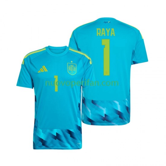 Maglie da Calcio Spagna David Raya 1 Portiere Uomo Prima Tenuta Mondiali 2026 Maniche Corte
