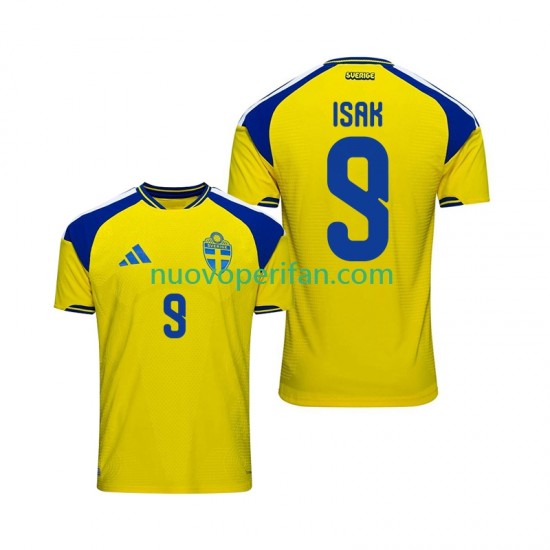 Maglie da Calcio Svezia Isak 9 Uomo Prima Tenuta 2026 Maniche Corte