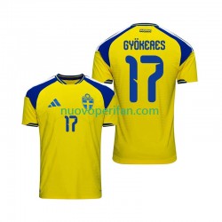 Maglie da Calcio Svezia Viktor Gyokeres 17 Uomo Prima Tenuta 2026 Maniche Corte