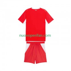 Maglie da Calcio Svizzera Bambino Prima Tenuta Mondiali 2026 Maniche Corte