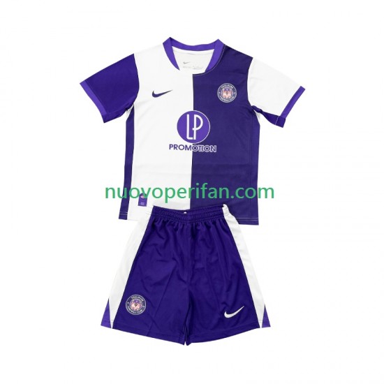 Maglie da Calcio Toulouse Bambino Prima Tenuta 2025-2026 Maniche Corte