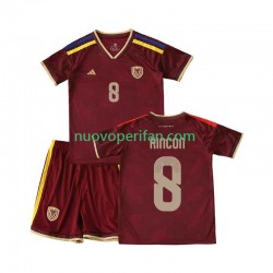 Maglie da Calcio Venezuela Tomas Rincon 8 Bambino Prima Tenuta 2026 Maniche Corte