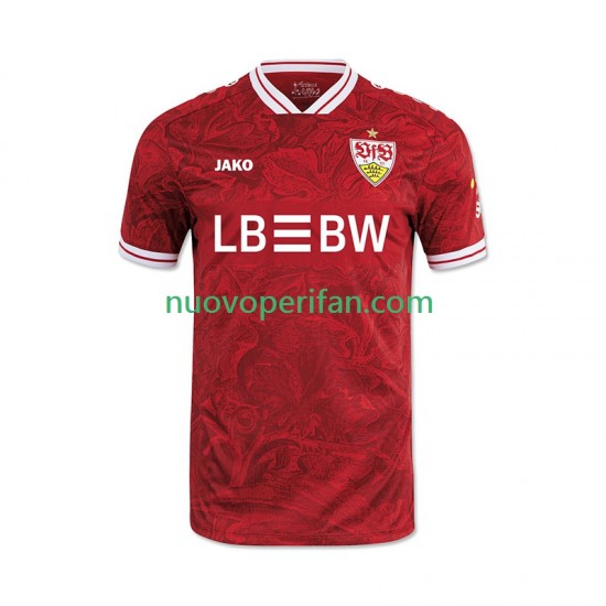 Maglie da Calcio VfB Stuttgart Uomo Trasferta Tenuta 2025-2026 Maniche Corte