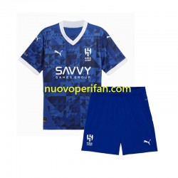 Maglie da Calcio Al-Hilal Bambino Prima Tenuta 2024-2025 Maniche Corte