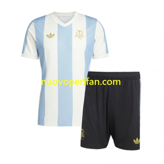 Maglie da Calcio Argentina 50 Anniversary Bambino Prima Tenuta Maniche Corte
