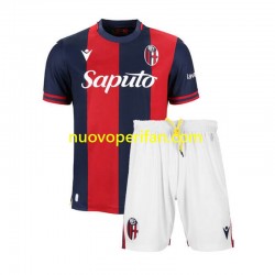 Maglie da Calcio Bologna Bambino Prima Tenuta 2024-2025 Maniche Corte