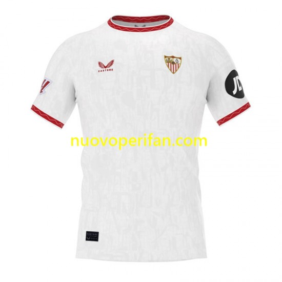 Maglie da Calcio Sevilla FC Uomo Prima Tenuta 2024 Maniche Corte