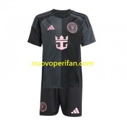 Maglie da Calcio Inter Miami Bambino Trasferta Tenuta 2024-2025 Maniche Corte