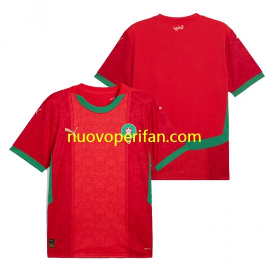 Maglie da Calcio Marocco Uomo Prima Tenuta 2024 Maniche Corte