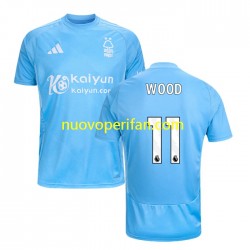 Maglie da Calcio Nottingham Forest Chris Wood 11 Uomo Alternativa Tenuta 2024-2025 Maniche Corte