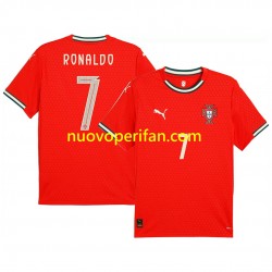 Maglie da Calcio Portogallo RONALDO 7 Uomo Prima Tenuta 2025 Maniche Corte
